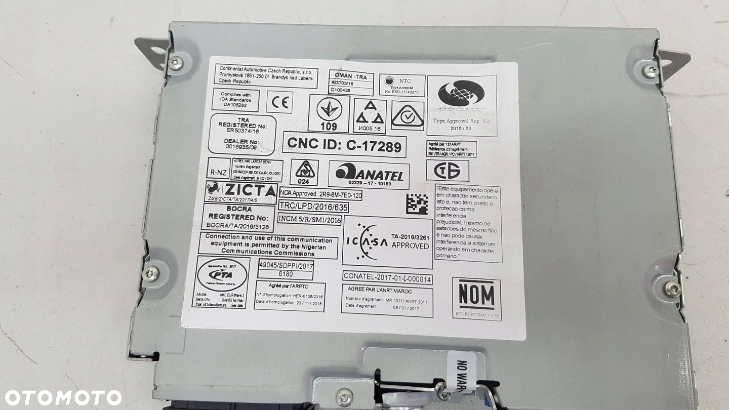 Opel Grandland X 17- Radio Panel Radioodtwarzacz CD/DVD/GPS Navi LEGAL - 4