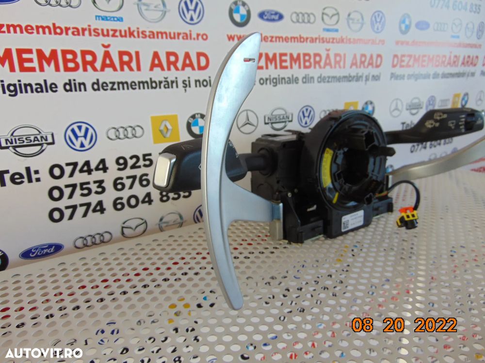 Bloc semnalizare stetgatoare Alfa Romeo Stelvio 2015-2023 spirala volan manete padele senzor unghi - 3