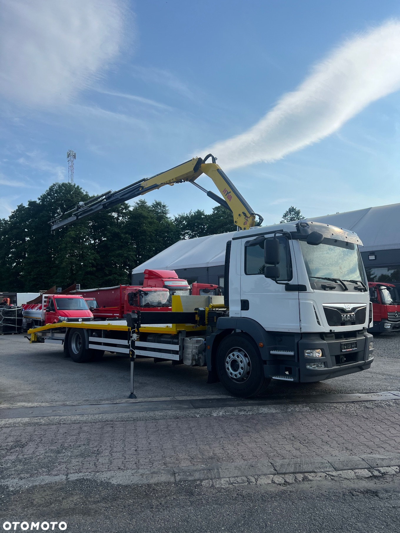 MAN TGM 18.290 Specjalny Nowy Najazd + Nowy żuraw HDS HYVA HB90 Radio TGS TGX Atego Axor Antos Volvo Scania - 4