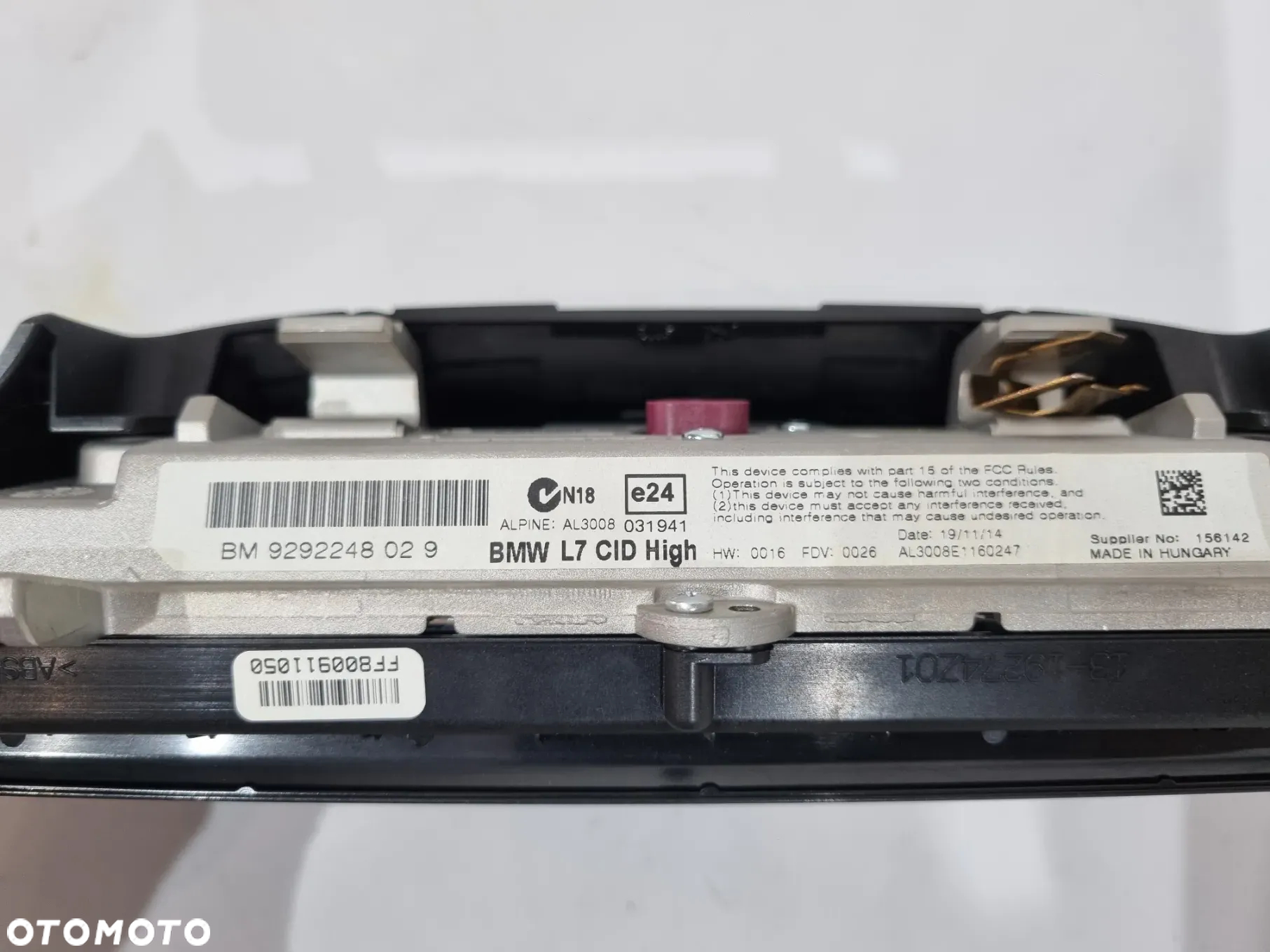 BMW F30 F31 F32 F34 F36 F15 RADIO NAWIGACJA ZESTAW 9383060 9292248 9350723 - 9
