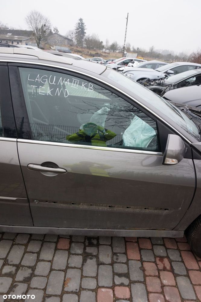 DRZWI PRZEDNIE PRAWE LAGUNA III PH1 KOMBI TEKND  SZARY RENAULT 2007-2012 - 1