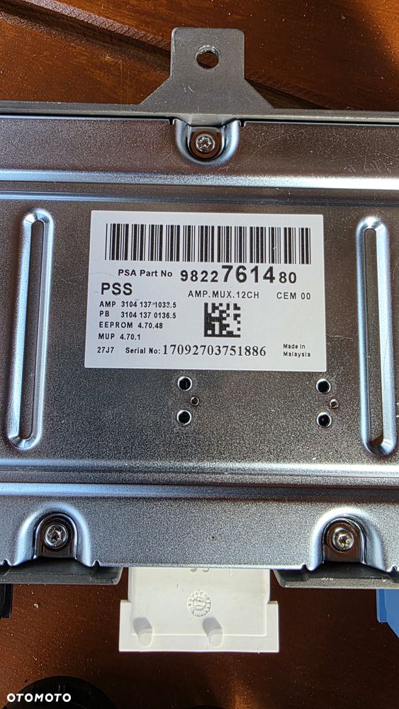 Zestaw Nagłośnienia FOCAL Peugeot 3008 5008 II Subwoofer Wzmacniacz Głośniki - 5