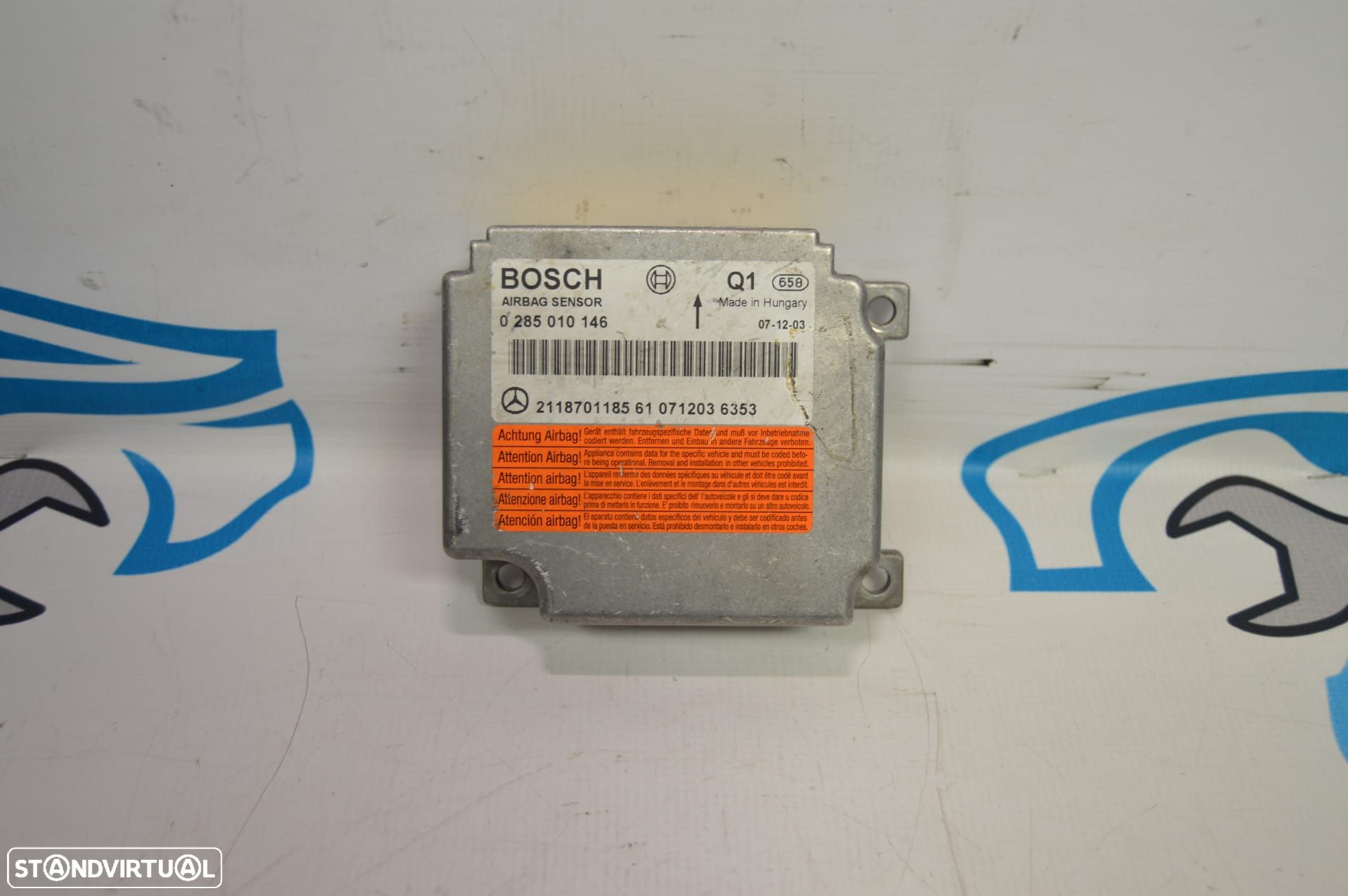 CENTRALINA SENSOR AIRBAG 0285010146 211870118561 2118701185 MERCEDES BENZ CLASS CLS 320 C219 W219 W169 - 1
