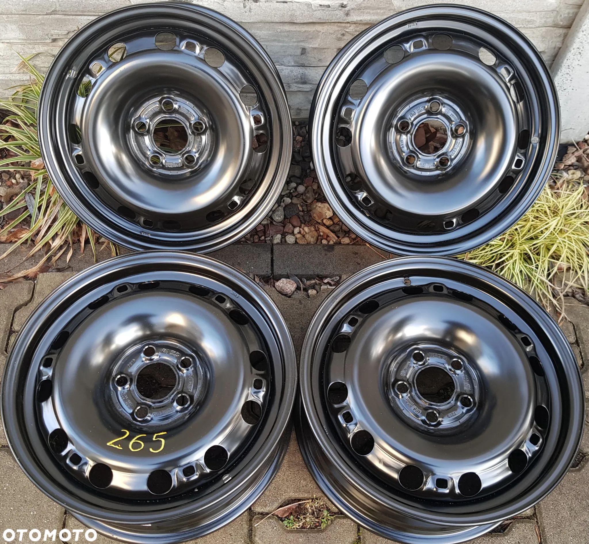 4x 6x15 ET38 5x100 Nowy komplet felg stalowych VW,SKODA, AUDI, SEAT - 1