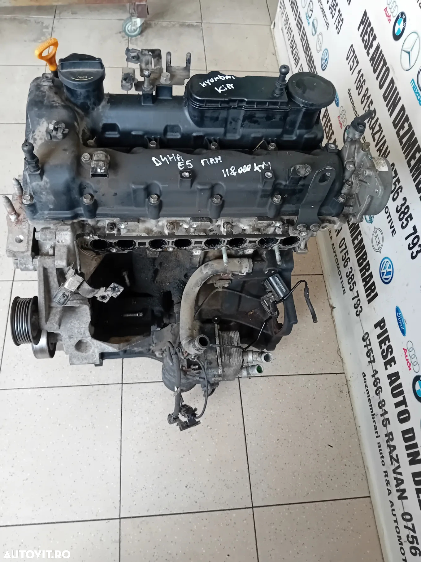 Motor D4HA 2.0 Crdi Hyundai Ix35 Tucson Kia Sportage Euro 5 Cod Motor D4HA Manual Testat Cu Garantie - 5