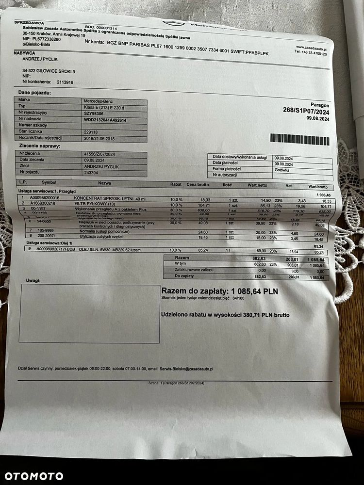 Mercedes-Benz Klasa E 220 d T 9G-TRONIC - 14