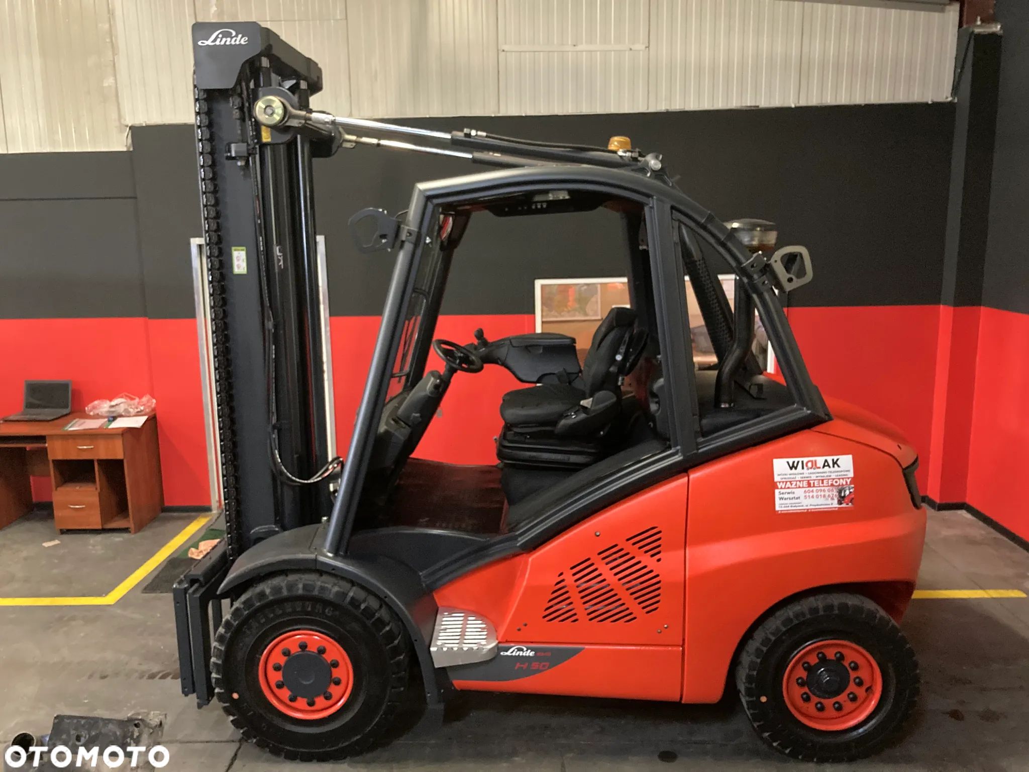 Linde [2014] WÓZEK WIDŁOWY LINDE H50D diesel 5t/600 - 1