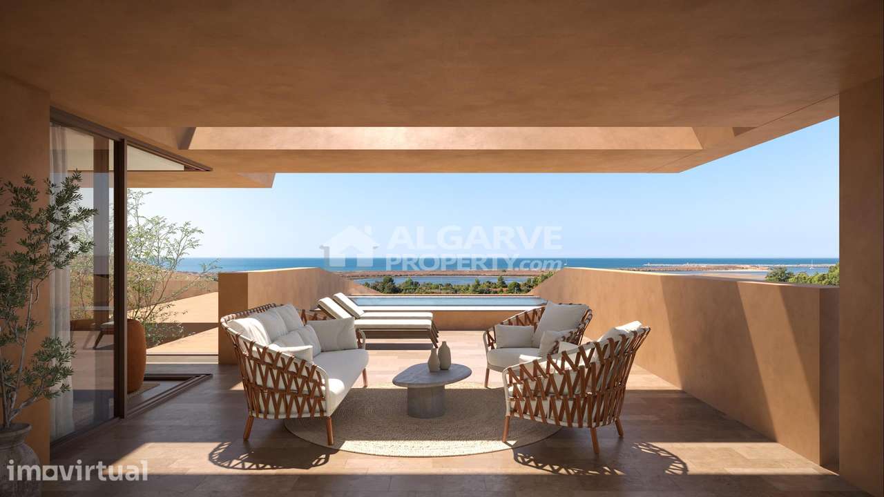 Apartamento Duplex de Luxo T3 com Vista Mar à Venda em Resort no Algar - Grande imagem: 3/17