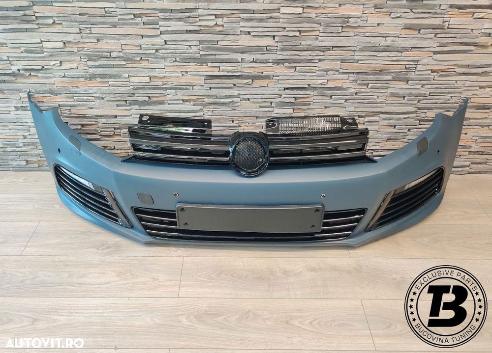 Bara Fata compatibila cu VW Golf 6 R20 Design pt Senzori Parcare - 6