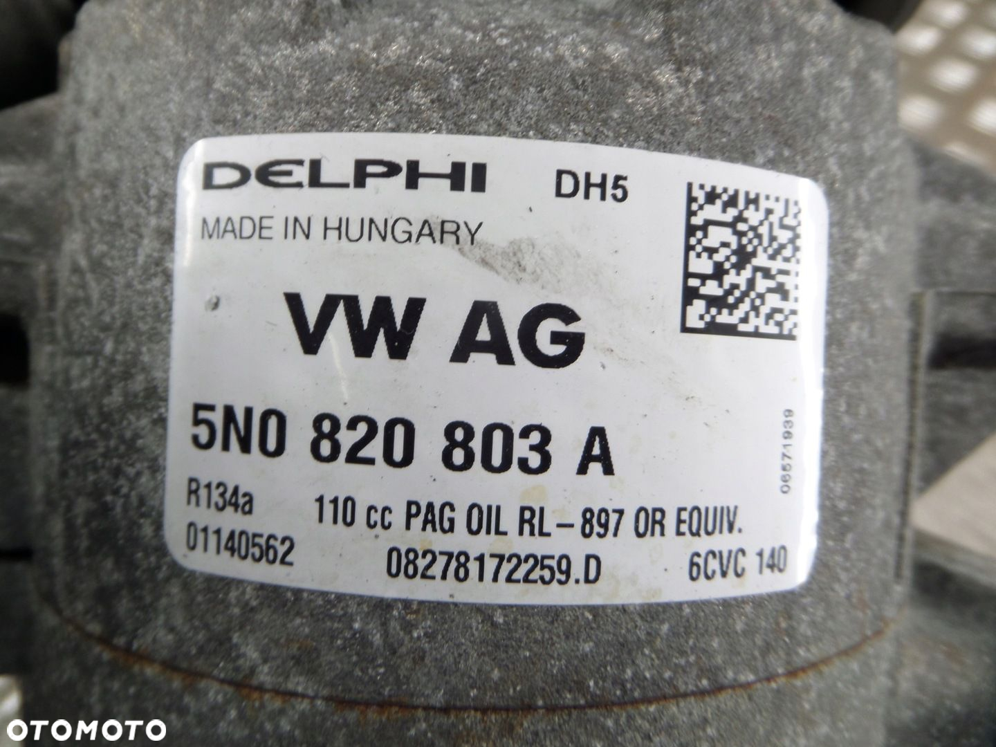 VW TIGUAN GOLF PASSAT SPRĘŻARKA KOMPRESOR KLIMATYZACJI 5N0820803A - 5