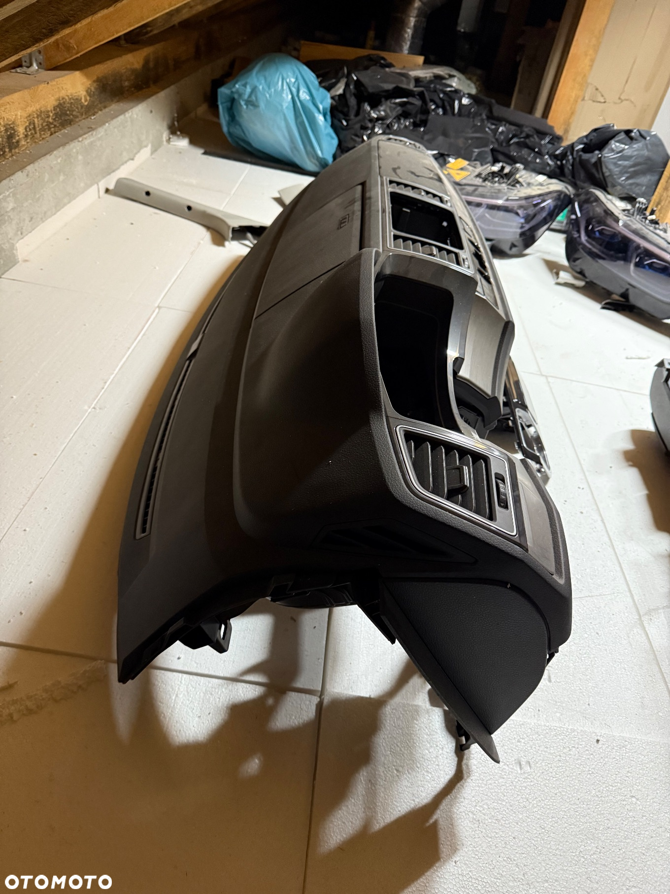 Deska rozdzielcza konsola vw volkswagen multivan t6 caravelle Czarna kpl - 2