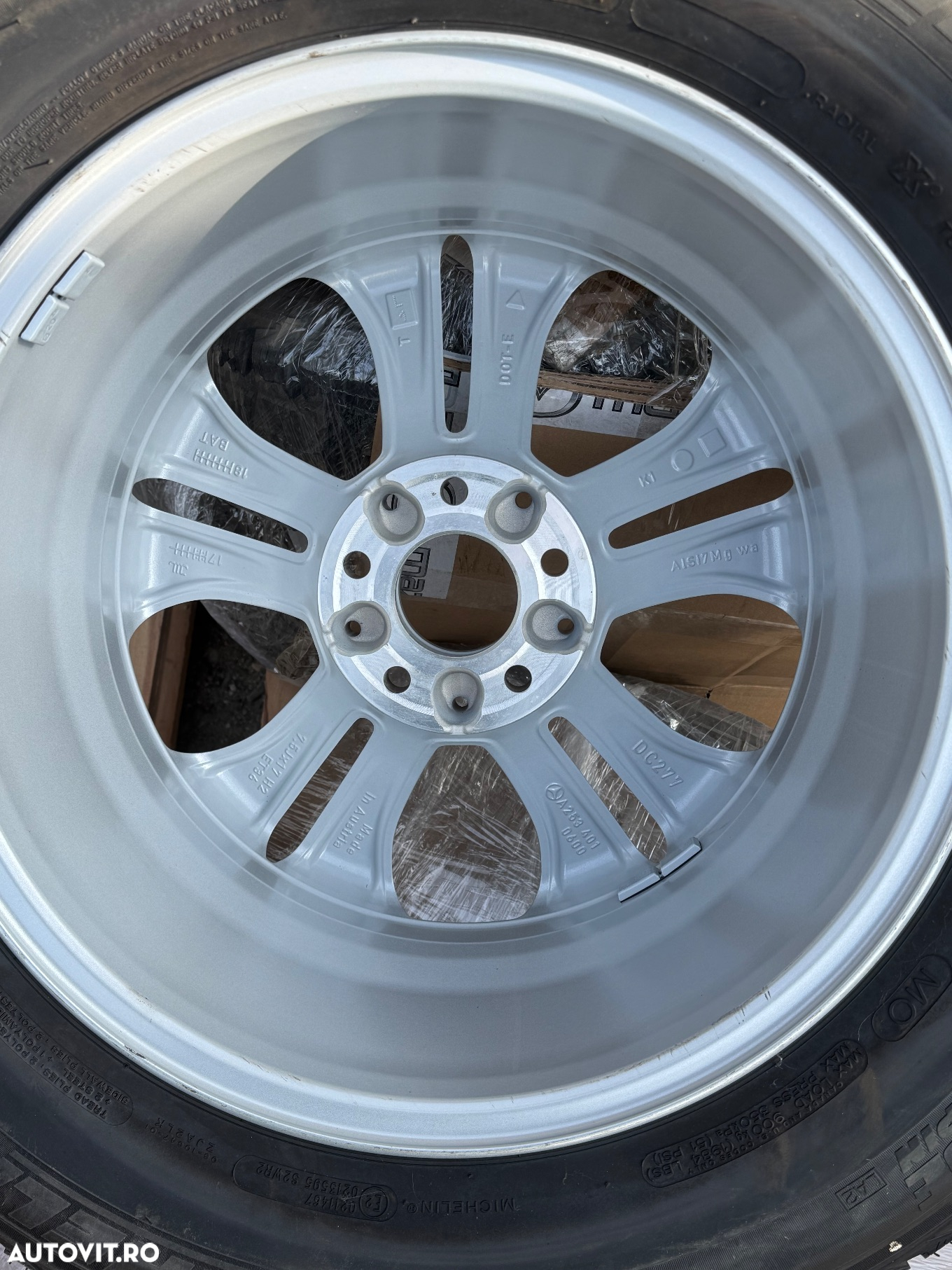 Vând jante originale Mercedes ML pe 17” cu anvelope noi de iarnă - 4