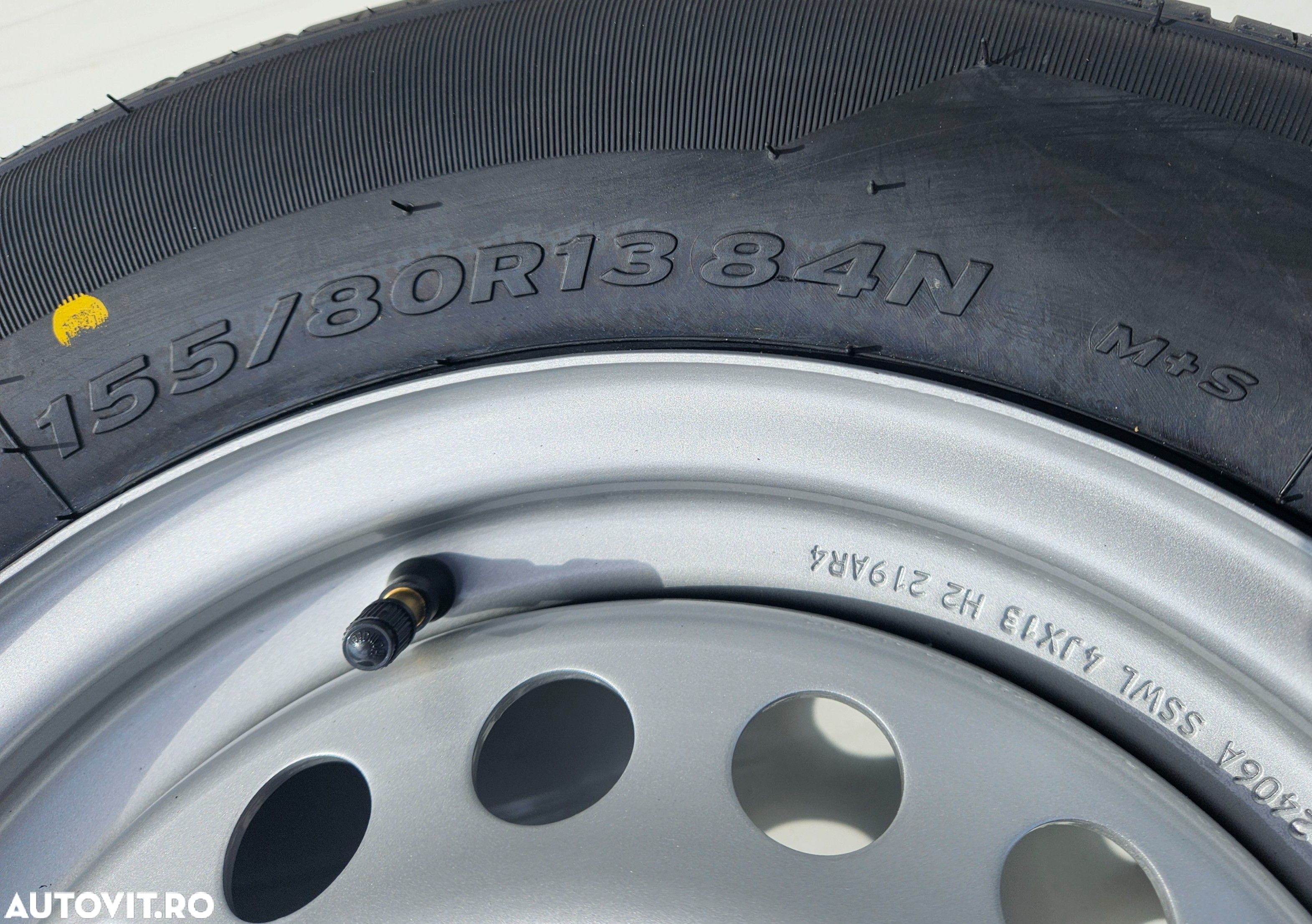 Roata remorca 155/80 R13 84N, Anvelopa SECURITY M+S pe Janta 4Jx13 - 2
