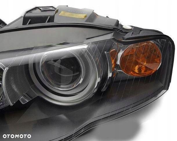 reflektory lampy kpl bi-xenon tuning black czarne depo audi a4 b7 8e 2004- - 2