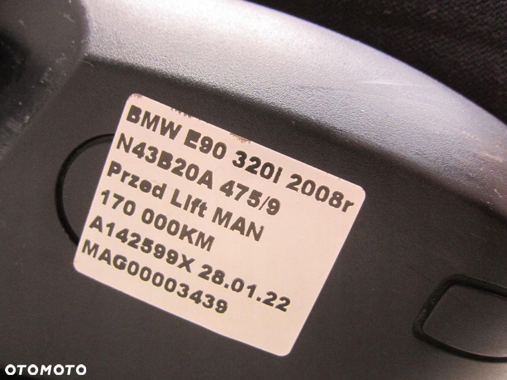 BMW E90 E91 SERIA 3 2005-2010 FOTEL PRAWY PASAŻERA MATERIAŁ TAPICERKA - 7