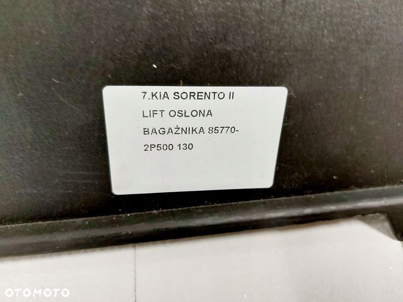 KIA SORENTO 2 II LIFT OSŁONA PASA PROGU BAGAŻNIKA 85770-2P500 - 8