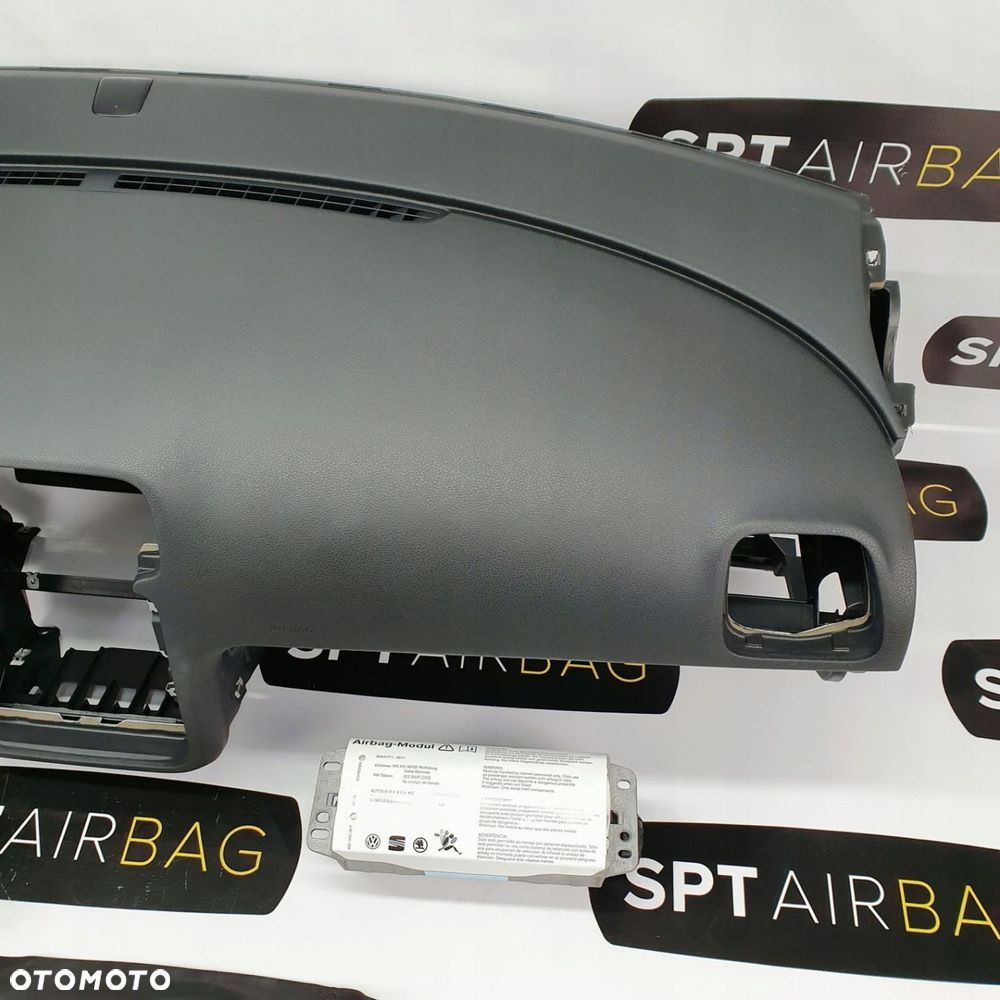 VW EOS DESKA ROZDZIELCZA KONSOLA KOKPIT PULPIT PODUSZKI AIRBAG AIR BAG PASY KIT SET - 3