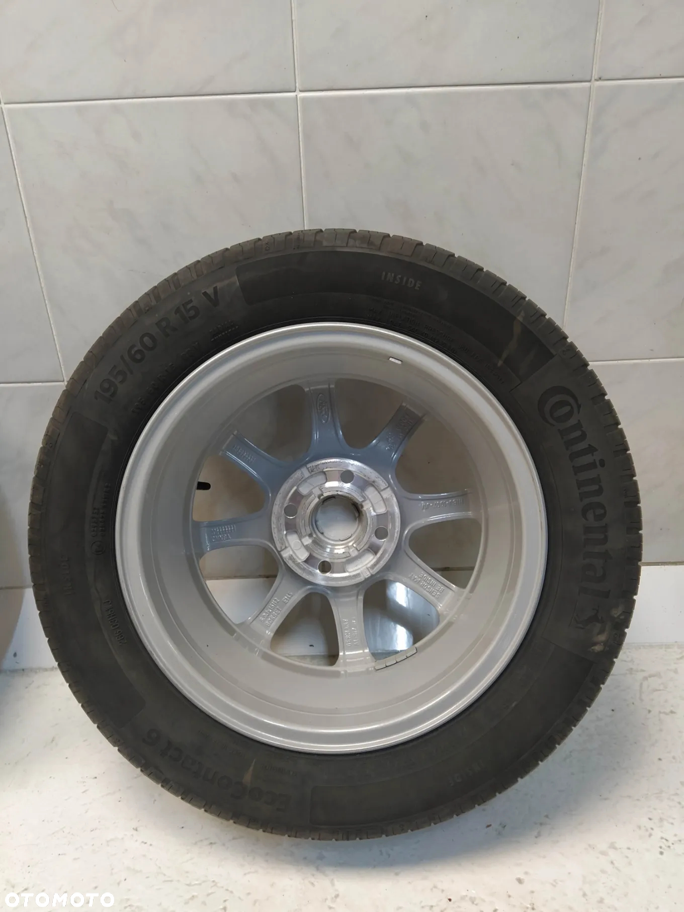 FORD FIESTA MK6 MK7 MK8 B-MAX 6X15 ORYGINALNE FELGI ALUMINIOWE R15 ET45 4X108 OPONY CONTINENTAL 195/60 KOŁA - 9