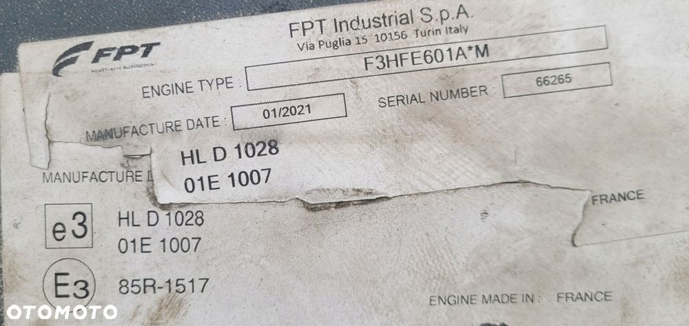 KOMPLETNY SILNIK IVECO S - WAY EURO 6 F3HFE601A*M LNG 460 KM - 5