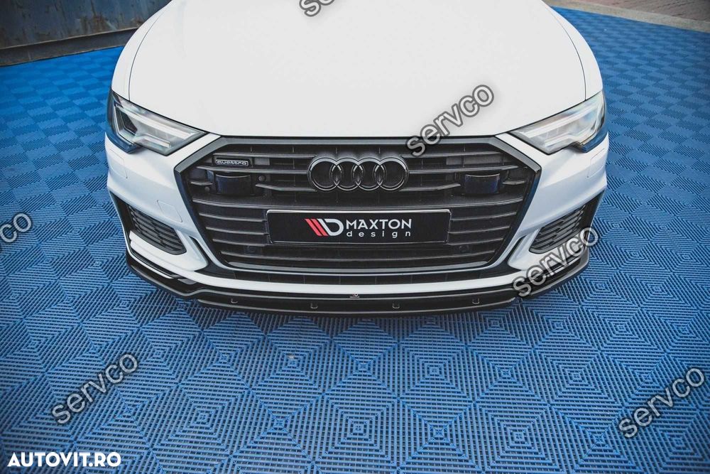 Prelungire lip bara fata Audi A6 S6 C8 S-Line 2019- v6 - Maxton Design - 4