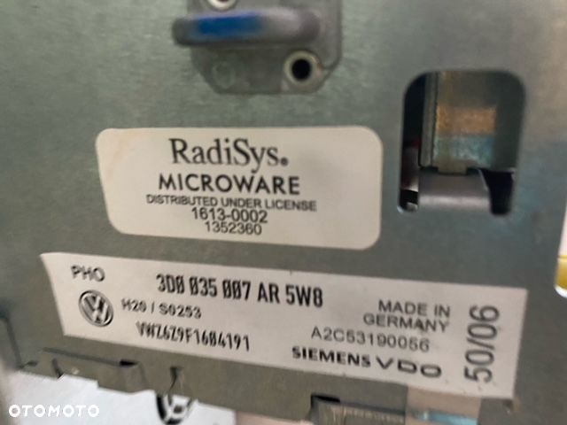 Radio nawigacja Volkswagen OE 3D0035007AR - 4