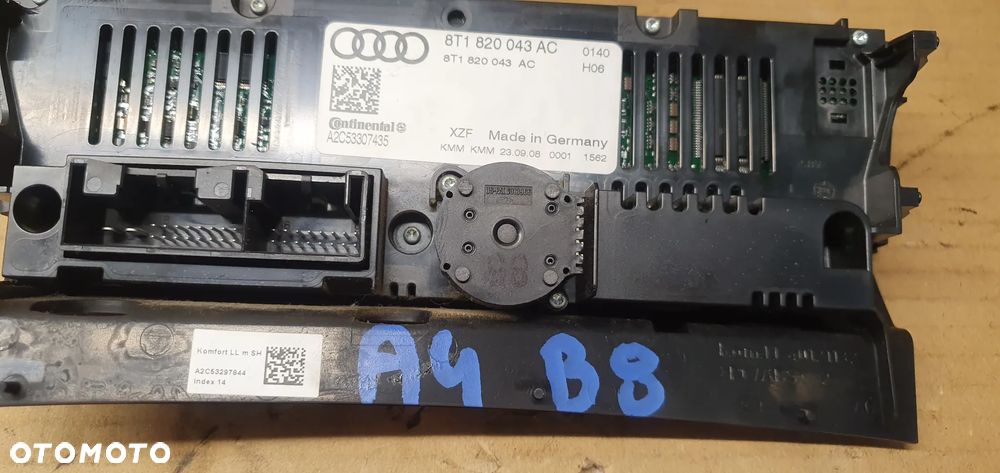 Panel nawiewu powietrza klimatyzacji klimatronic Audi A4 B8 8T1820043AC - 9