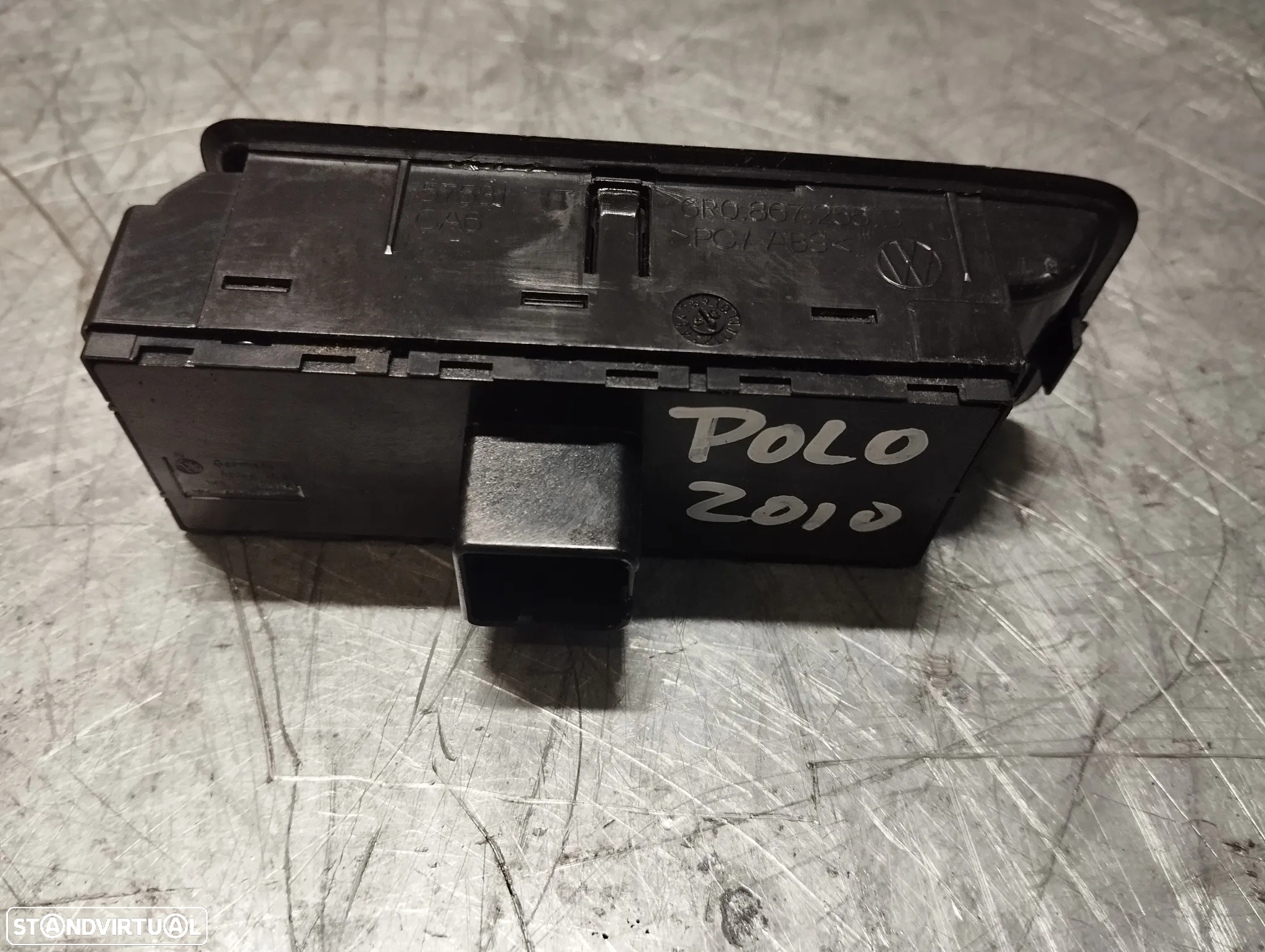 COMANDO / INTERRUPTOR / BOTÕES DOS VIDROS VOLKSWAGEN POLO 5 6R REF. 6R0867255D - 2