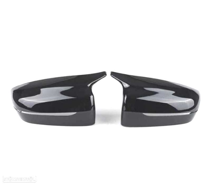 CAPAS DE ESPELHOS RETROVISORES BMW G30 G31 G11 G12 15- LOOK M PRETO BRILHANTE - 5