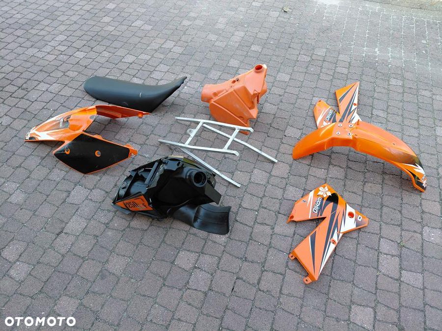 KTM EXC SX SXF 2004-2007 POLIFT BUDA KOMPLET PLASTIKÓW OWIEWKI SIEDZENIE BAK AIRBOX STELAŻ NADWOZIE RESTYLE LIFT - 6
