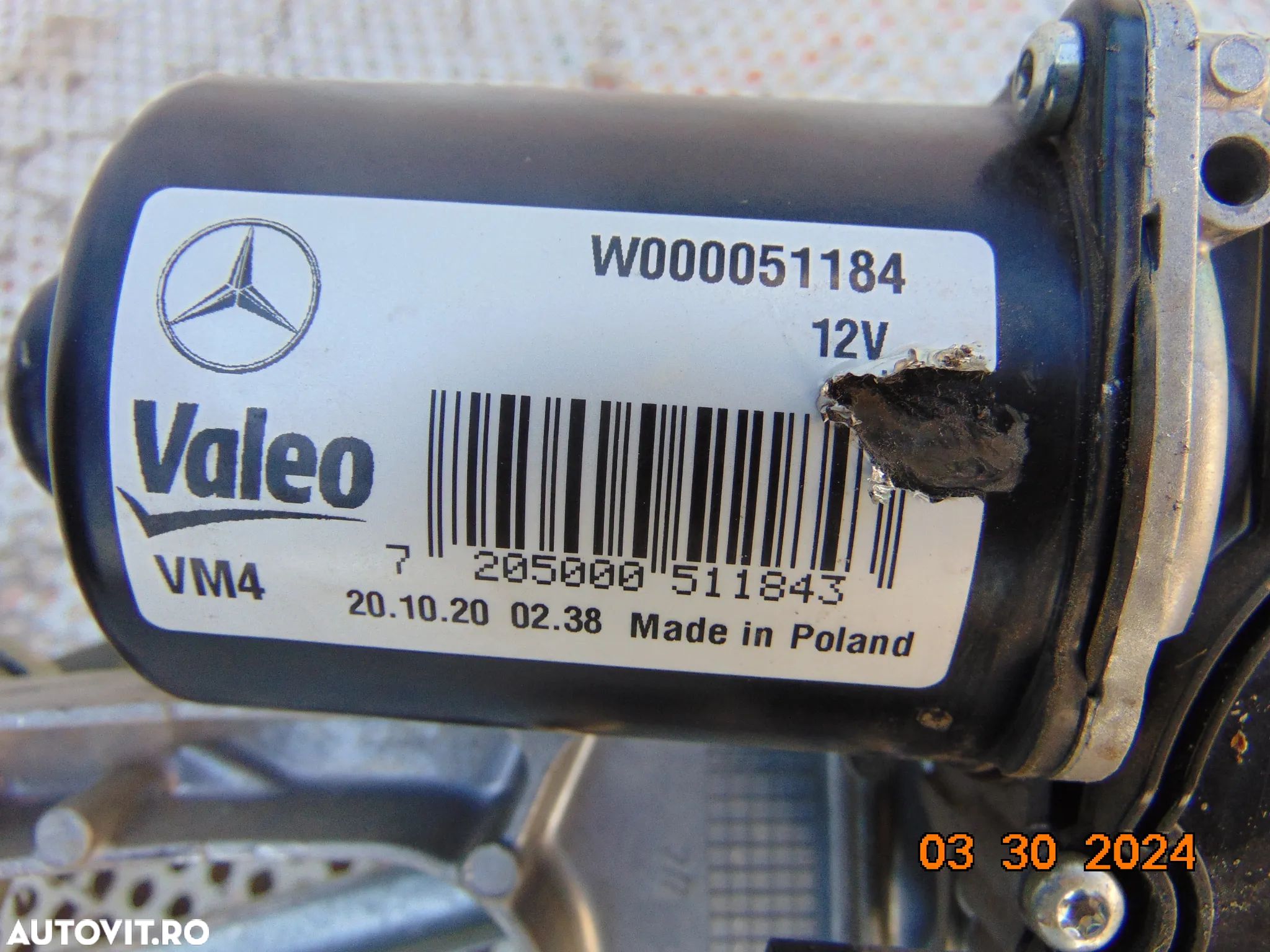 Motoras stergatoare Mercedes Vito w447 viano v class cod w - 1
