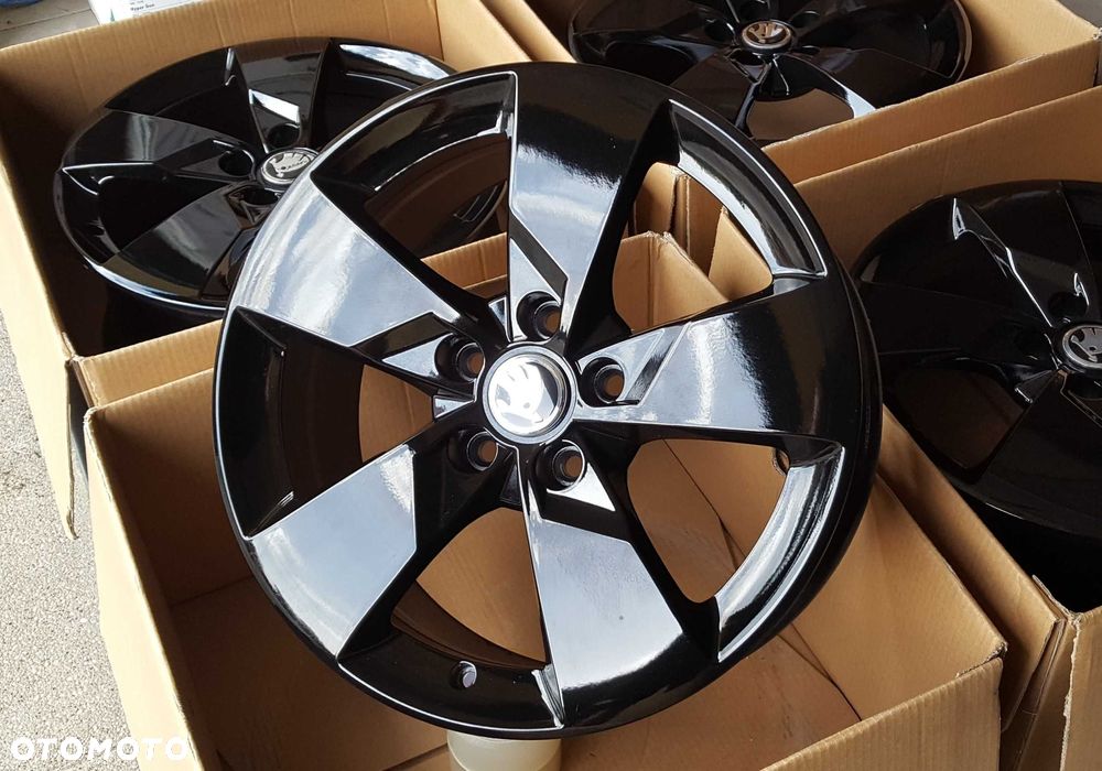 Alufelgi 17 5x112 Skoda Octavia Superb Yeti Karoq Kodiaq Czarne ! 223#