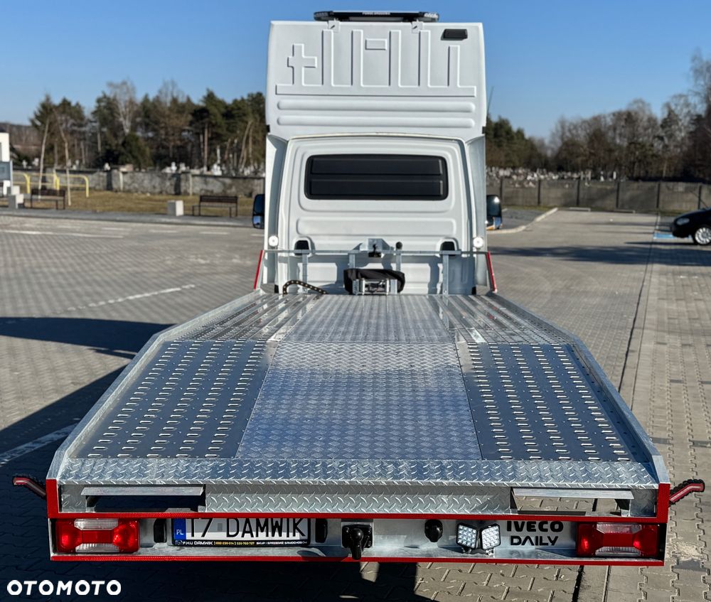 Iveco Daily 2022r ‼️72C18‼️3.0 NOWA Laweta Pomoc Drogowa Zarejestrowany jako Specjalny DMC 7200kg Salon Polska Niski Przebieg Autotransporter Sypialka - 40