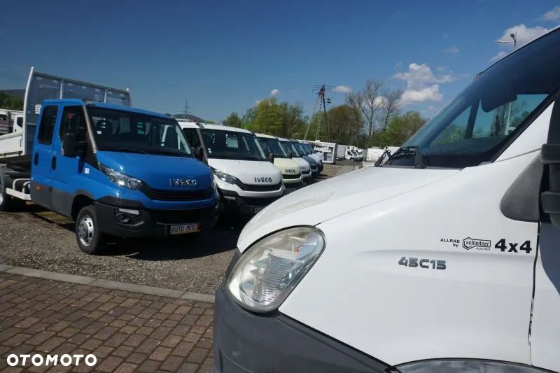 Iveco 45C15 4x4 doka brygadówka skrzynia wywrotka HDS żuraw - 4