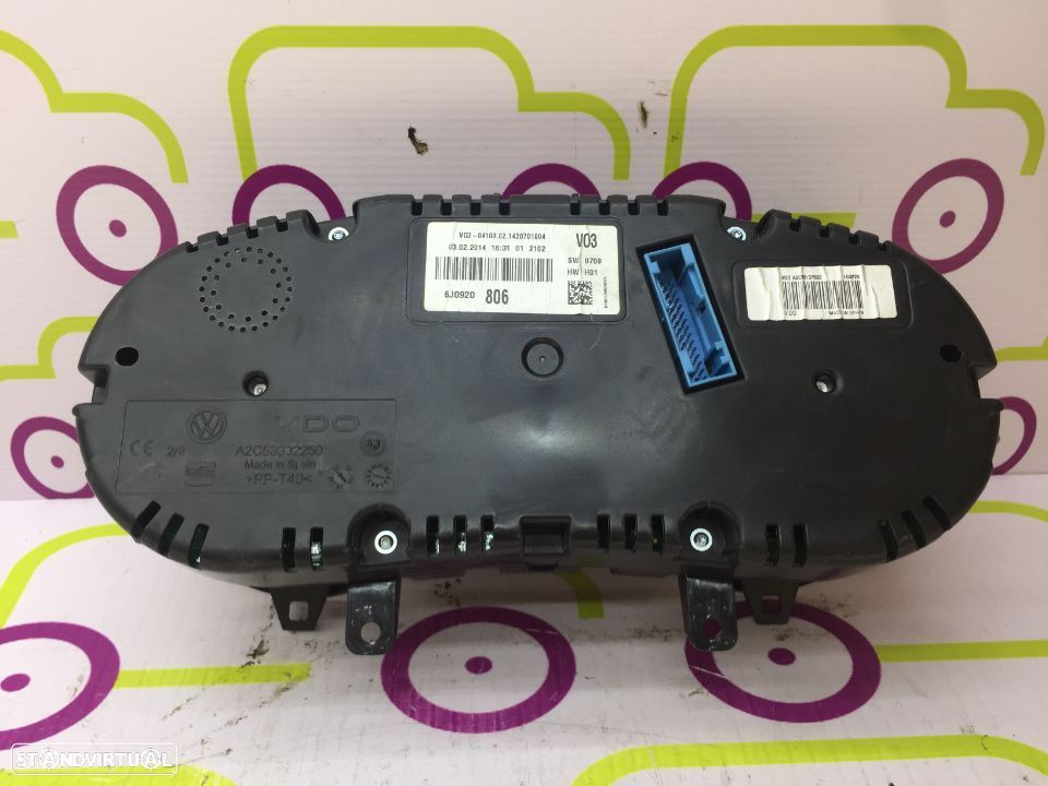 Display Seat Ibiza IV 1.6 90 Cv de 2014 - Ref: A2C5332250 - NO740017 - 2