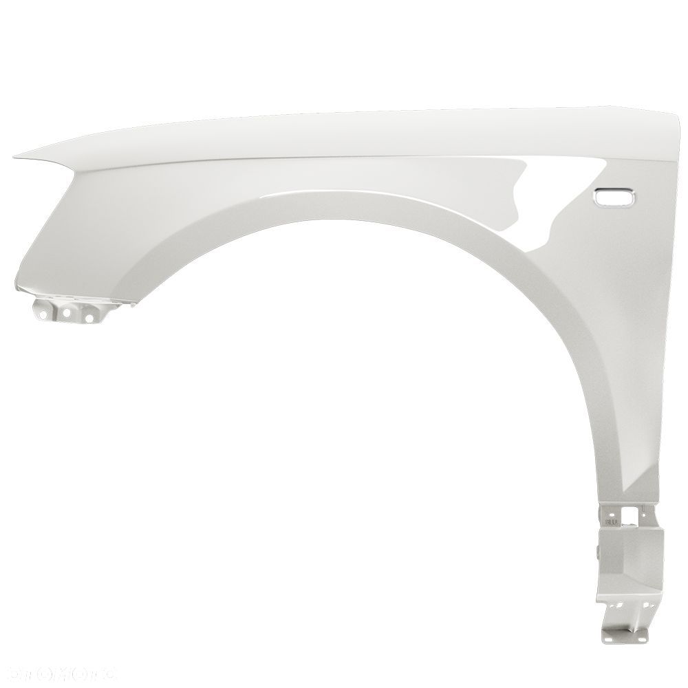 BLU Błotnik AUDI A3 8P LY9C lewy biały 03-08 przód ocynk IbisWeiss - 2