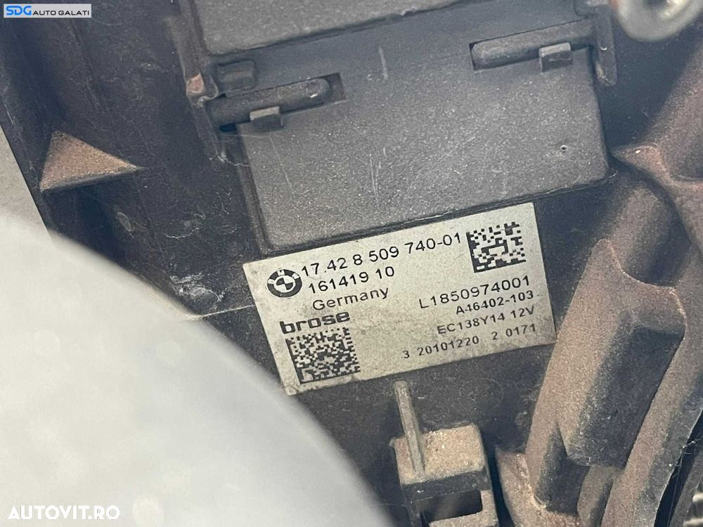 Electroventilator Ventilator BMW Seria 5 F10 F11 520 2.0 i 2009 - 2017 Cod 8509740 1742850974001 [C5320] - 4