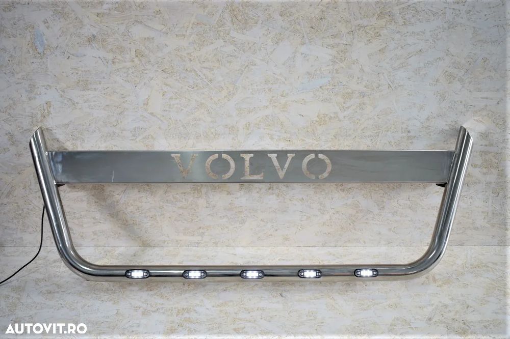Bullbar grila, bara proiectoare cu 5 LED-uri incluse, Volvo FH4, Euro 6 - 5