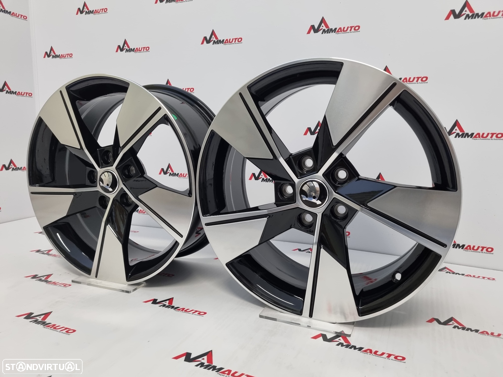 Jantes Look Skoda Octavia Preto Polido 17 - 2