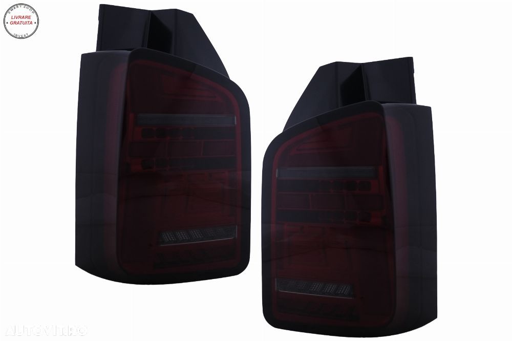 Stopuri Full LED VW Transporter V T5 Facelift (2010-2015) Rosu Fumuriu- livrare gratuita - 16