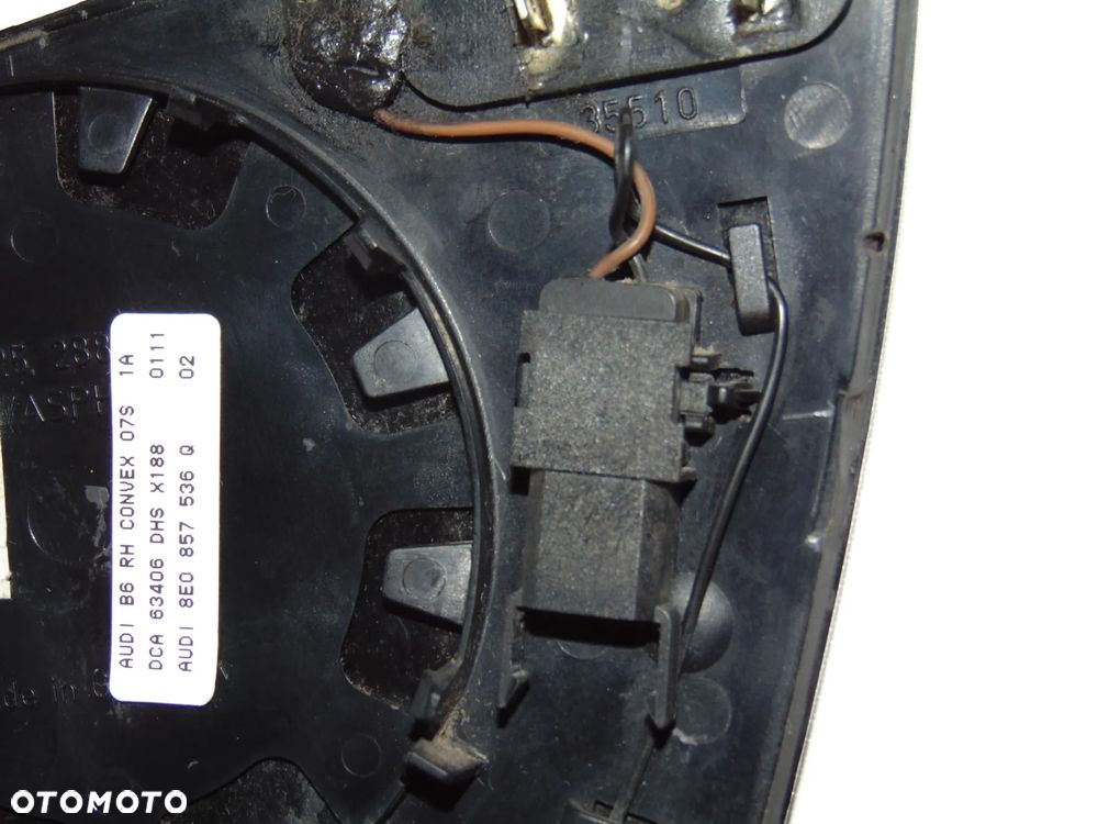 ORYGINAŁ fotochrom lustro lusterko prawe fotochromatyczne 8E0857536Q Audi A4 B6 sedan kombi 00-04r EUROPA - 16