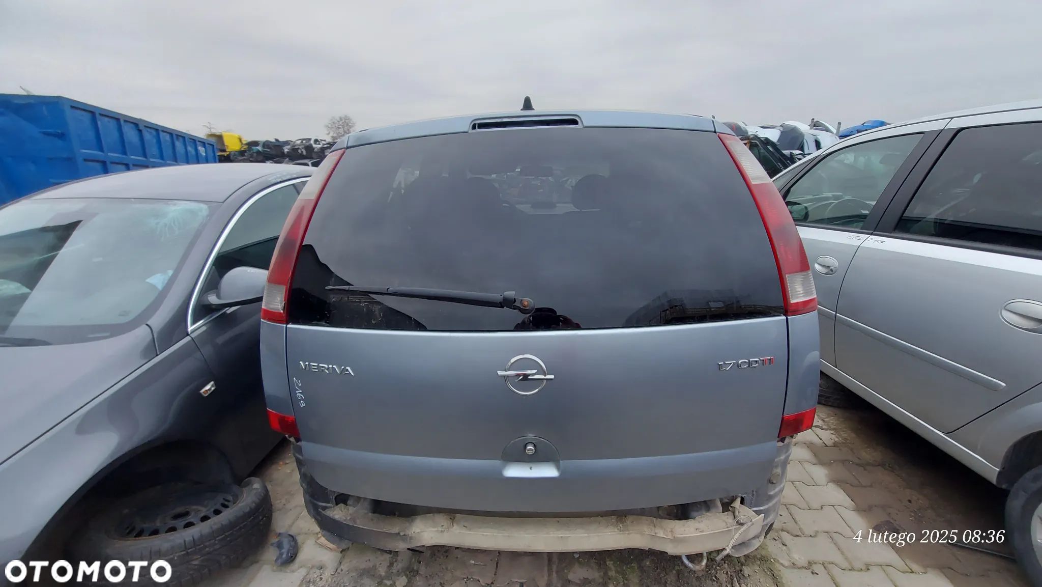 Opel Meriva A 03-10 klapa tył lakier kolor Z163 - 1