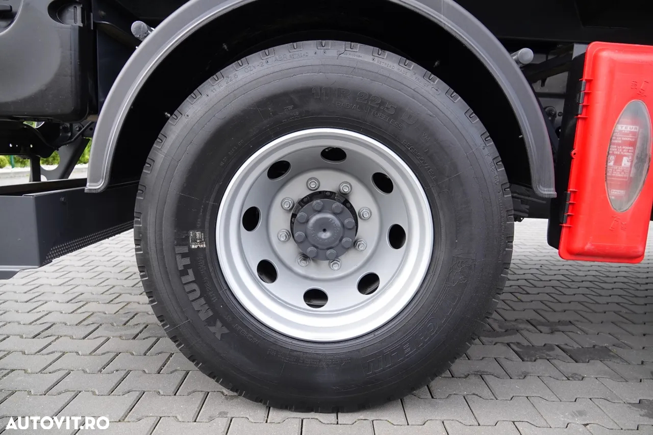 Mercedes-Benz ATEGO 1627 / 4X2 / BASCULĂ 3 LATERALE + HDS HIAB 099 BS-2 / PILOT / ROTATOR / FURCĂ / ANVELOPE 100% / IMPORTAT - 25