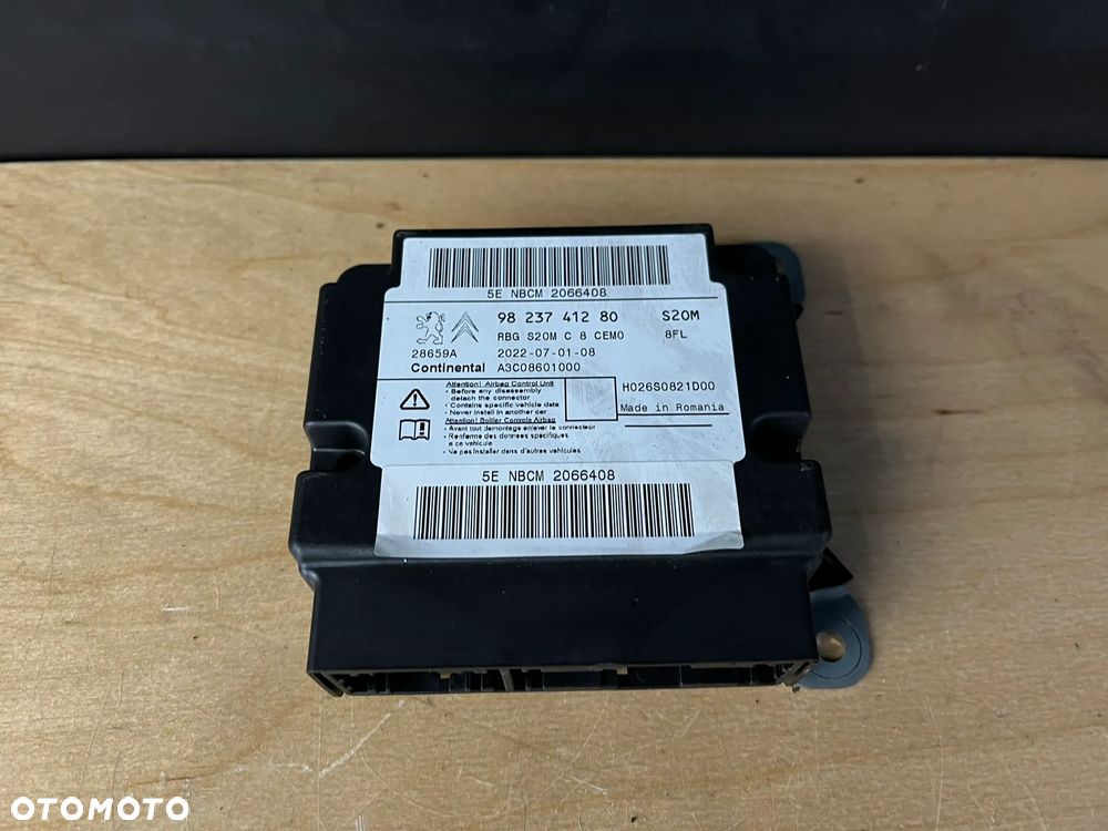 EXPERT III Jumpy III Vivaro IV Sensor Airbag moduł poduszek powietrznych 9823741280