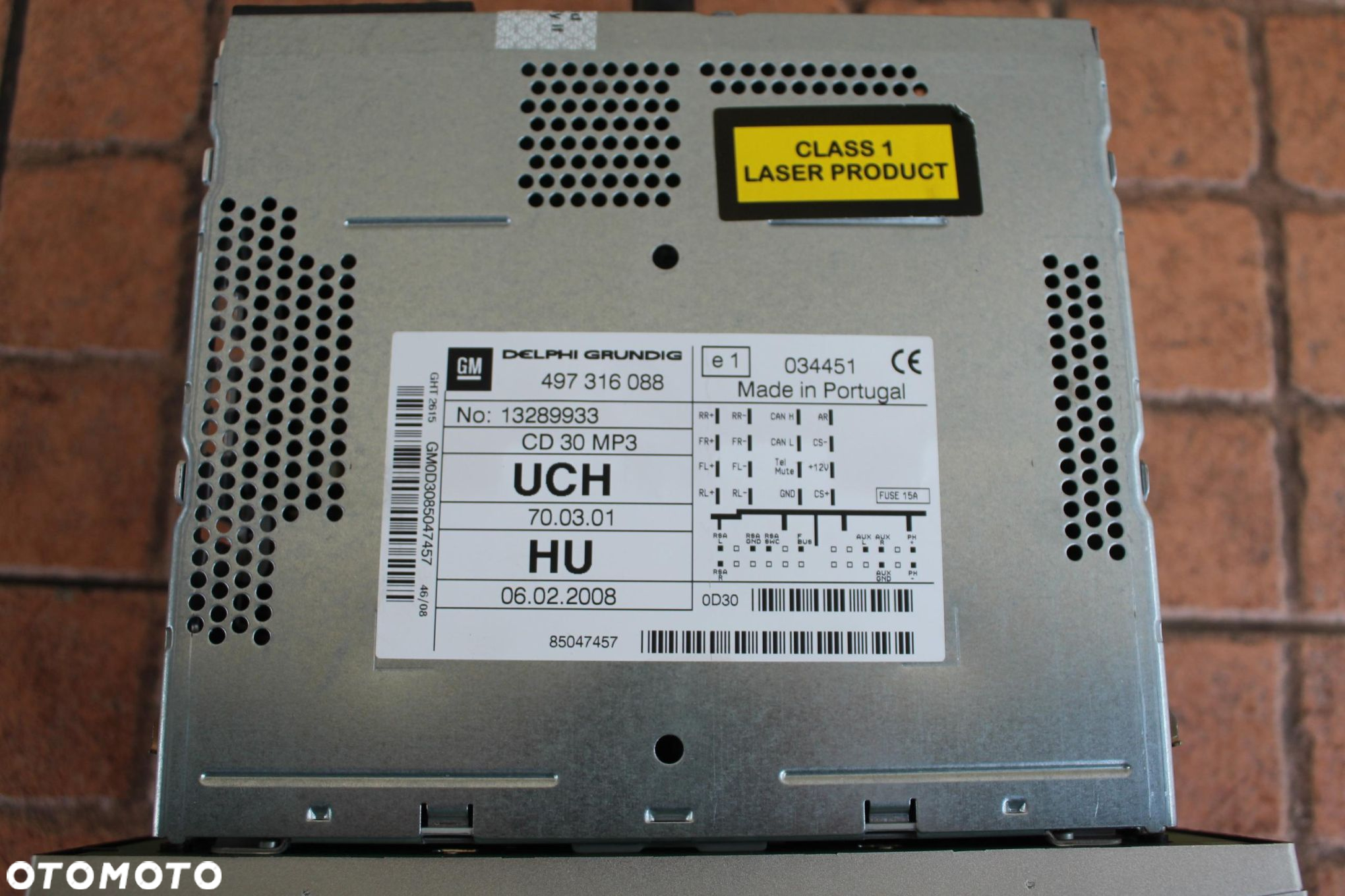 RADIO WYŚWIETLACZ OPEL ASTRA H 13289933 - 6