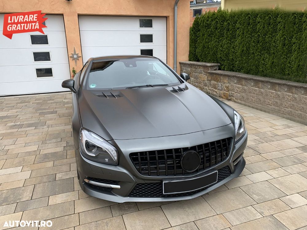 Grila Centrala Mercedes SL-Class R231 (2012-2016) GT-R Panamericana Design Negru- livrare gratuita - 1