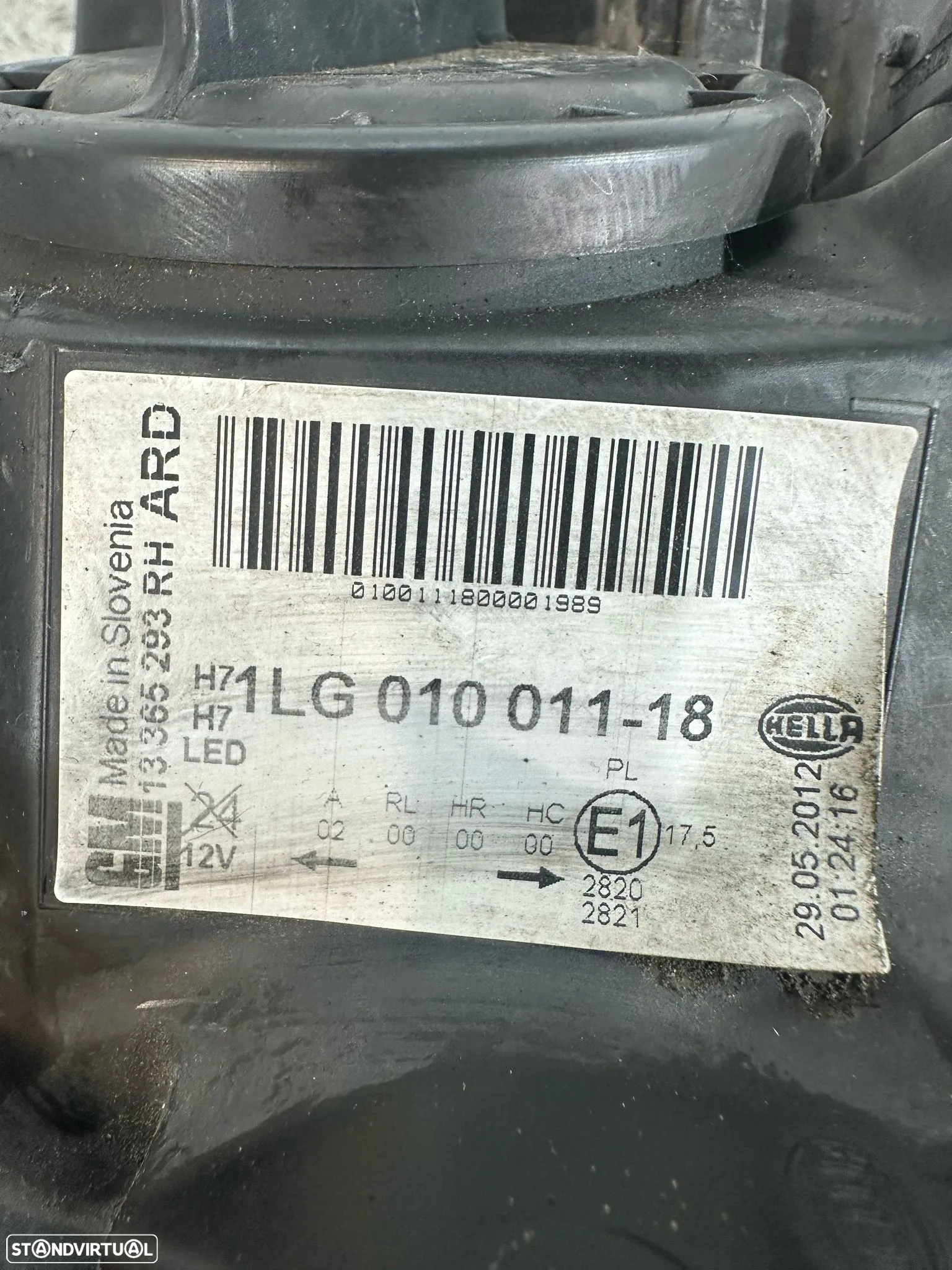 .Conjunto Oticas Farois Frontal Frente Esquerda Direita Halogenio Original GM Opel Astra J 1LG010011-17 1LG010011-18 - 14
