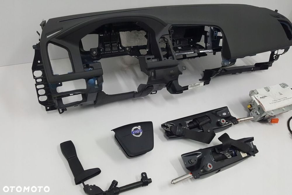 VOLVO XC60 DESKA ROZDZIELCZA KONSOLA KOKPIT PULPIT PODUSZKI AIRBAG AIR BAG NAPINACZE KIT SET - 2