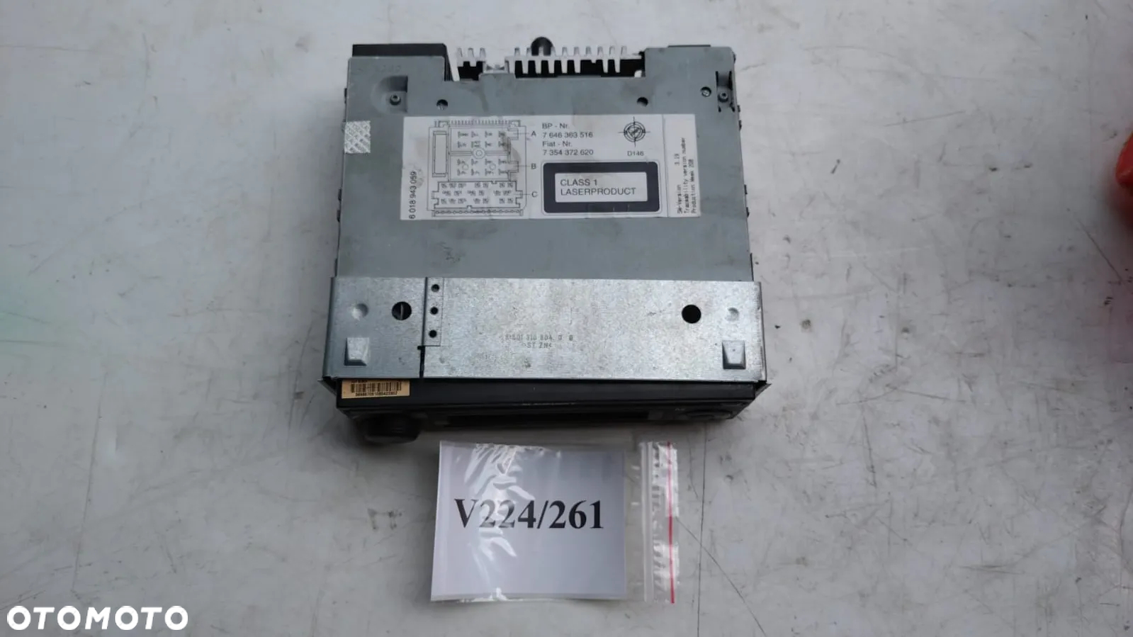 RADIO FIAT DOBLO 00-10 7354372620 NO V224/261 - 2