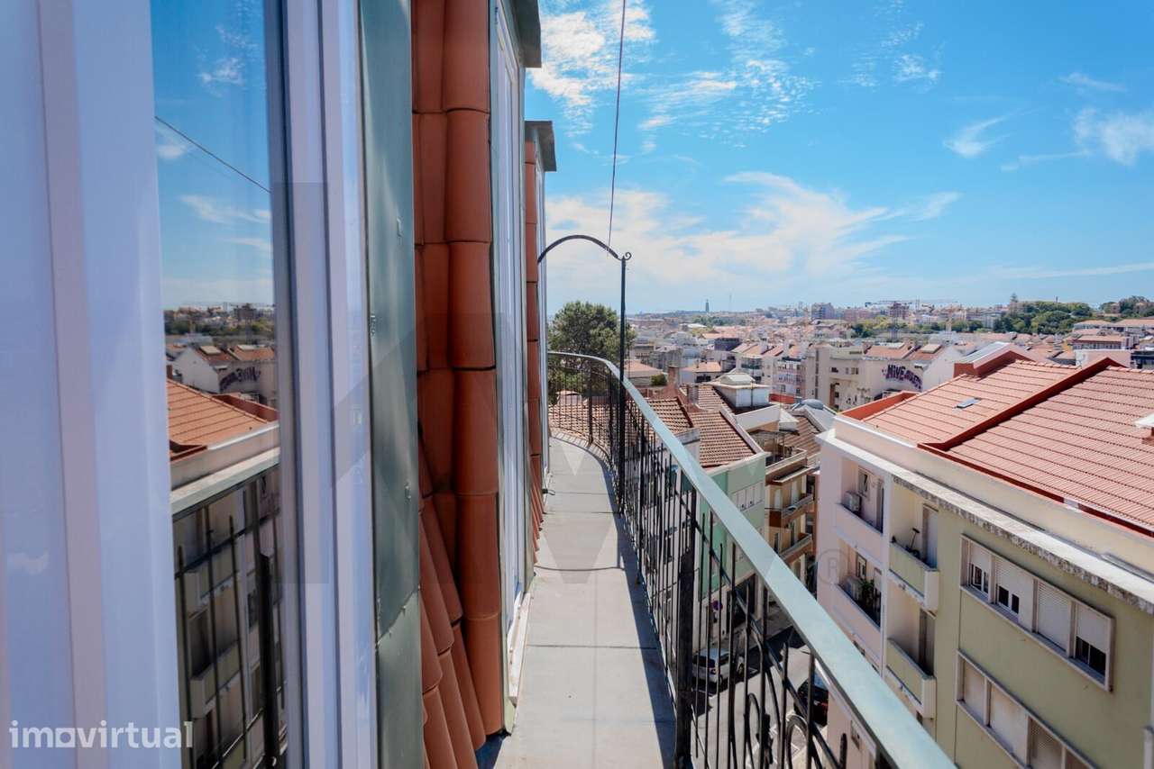 Penha de França, Lisboa: T3+1 no último andar com vista panorâmica - Grande imagem: 5/44