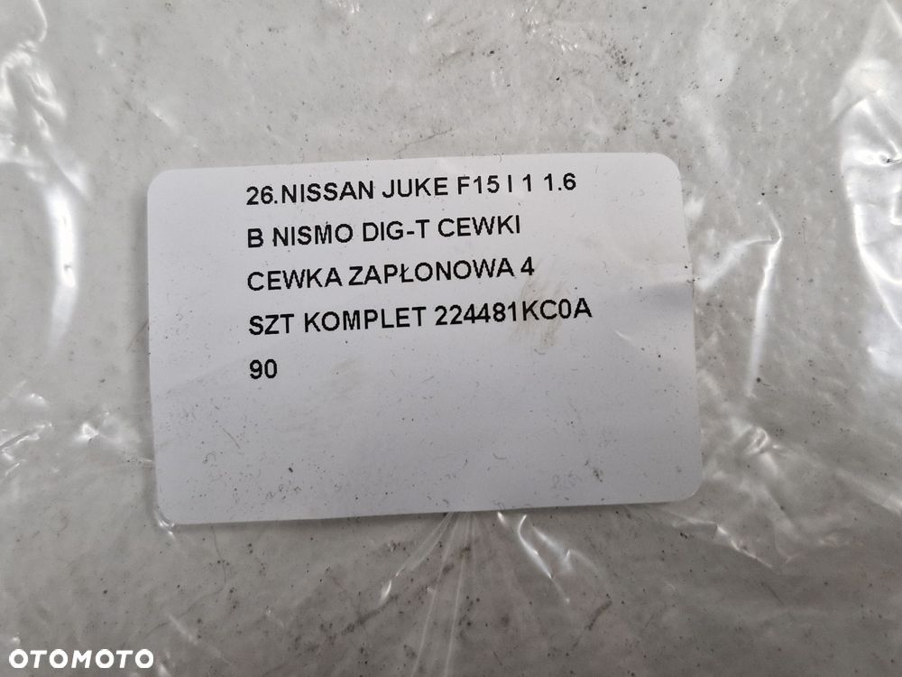 NISSAN JUKE F15 I 1 1.6 B NISMO DIG-T CEWKI ZAPŁONOWE 4 SZT KOMPLET 224481KC0A - 7
